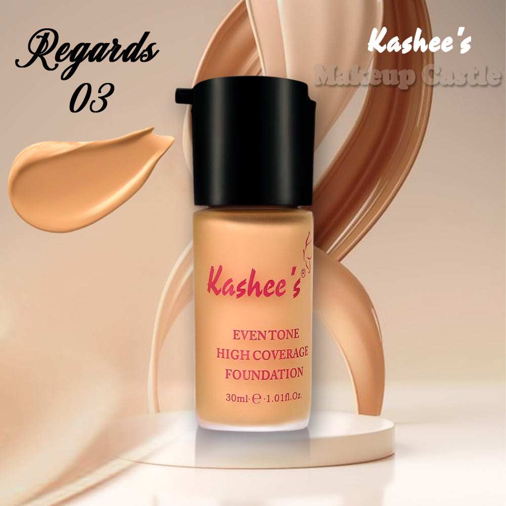 Kashe's Flawless Face Bundle - Includes Foundation, Compact powder & Beauty Blender
