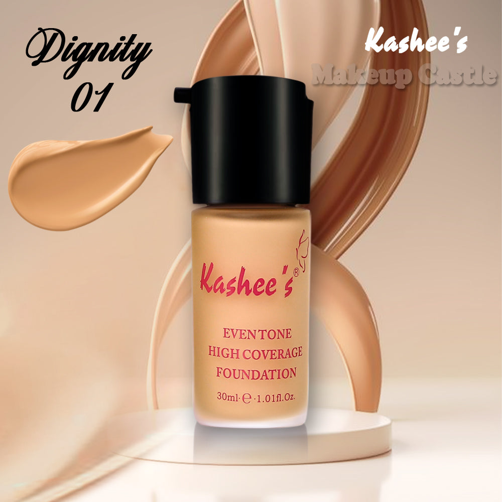 Kashe's Flawless Face Bundle - Includes Foundation, Compact powder & Beauty Blender