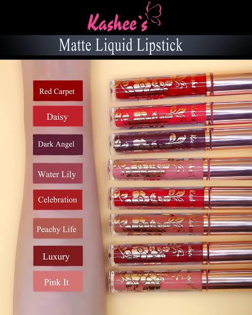 Kashee 6 pcs Matte LipGloss Set